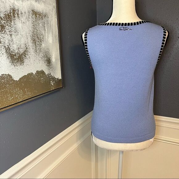 St. John Sport Marie Gray Knit Tank - Picture 5 of 8